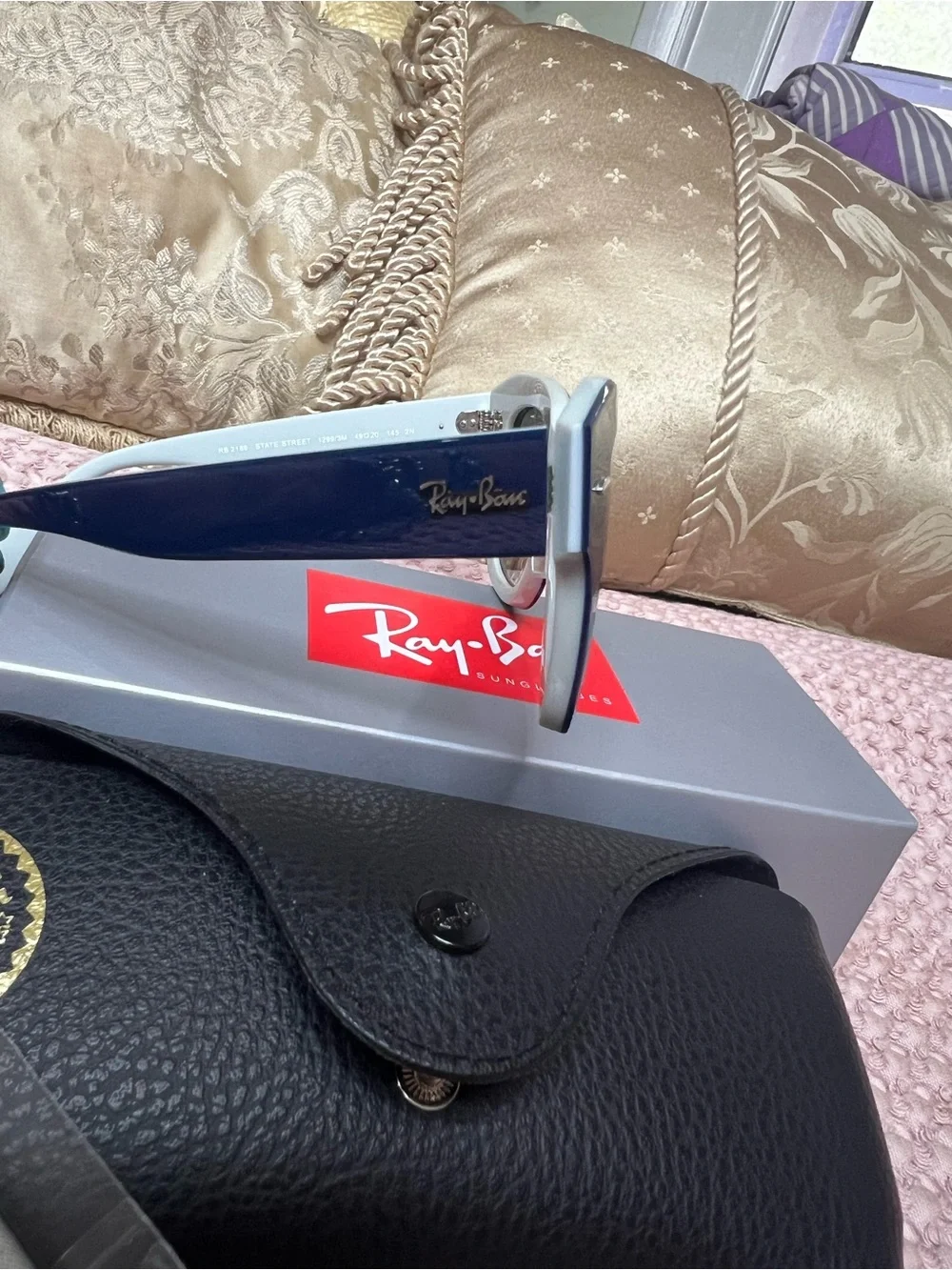 Ray-Ban State Street RB2186 1299/3M Blue Gradient Sunglasses NWT 49mm